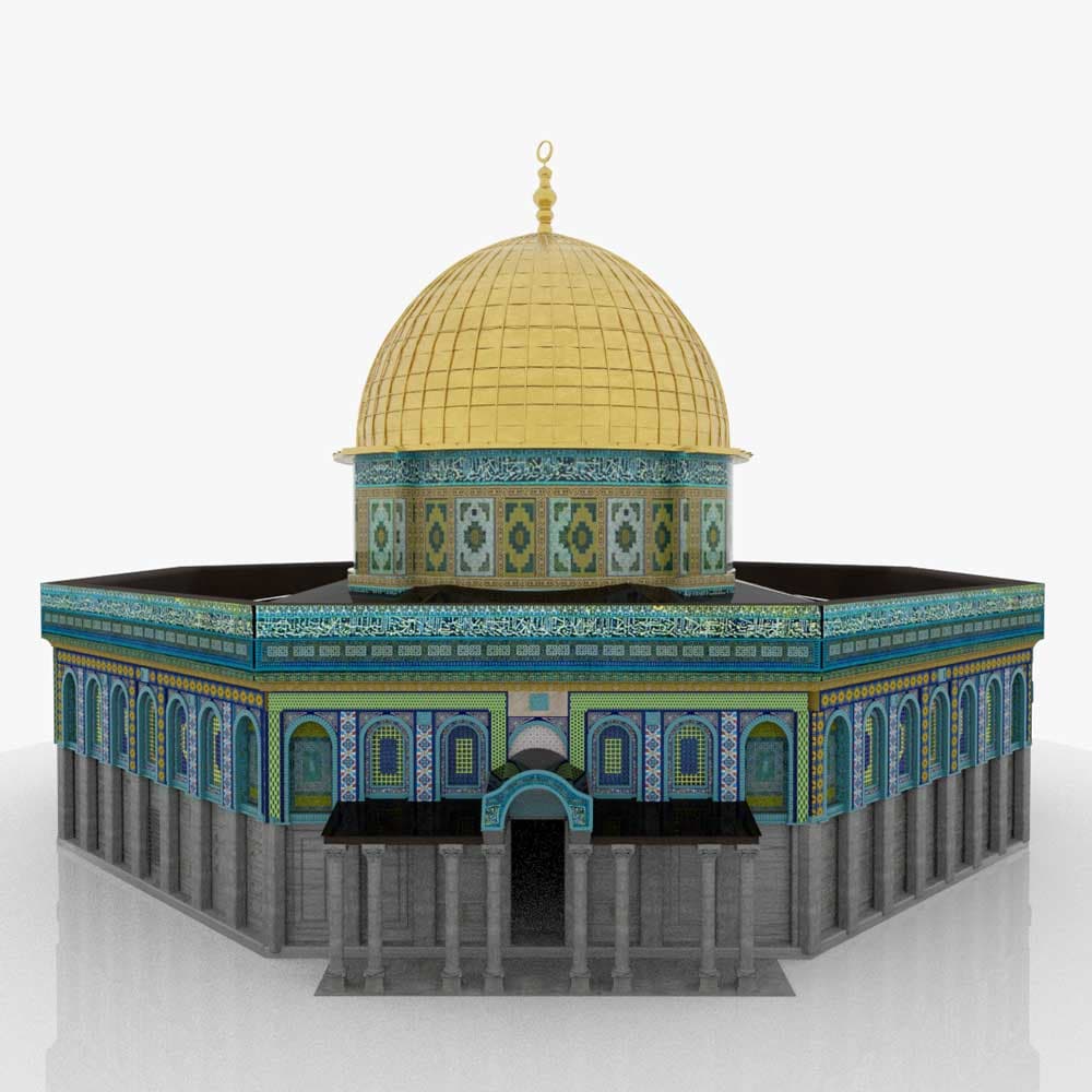 مدل سه بعدی مسجد الاقصی