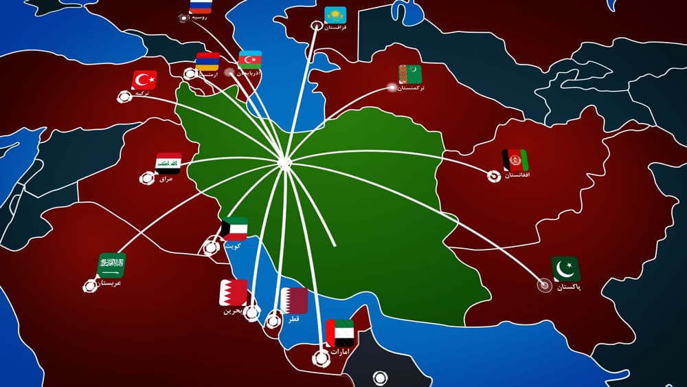 موشن گرافیک همسایگان ایران